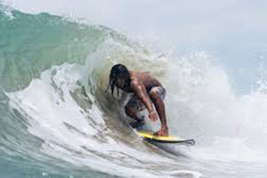 Surfing at Arugam Bay